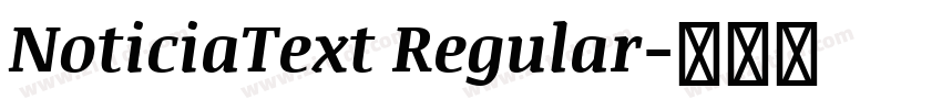 NoticiaText Regular字体转换